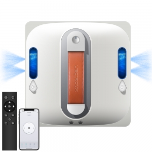 Robot do mycia okien Liectroux S11, 4-kierunkowy natrysk wody, robot czyszczący szyby, podłogi i płytki, odkurzacz automatyczny do okien, inteligentna nawigacja, wielopoziomowy system bezpieczeństwa, praca na szkle bezramowym, sterowanie przez aplikację i pilot, komunikaty głosowe, 8 mikrowyłączników