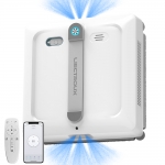 Robot do mycia okien Liectroux S9, z 2 szczotkami wałkowymi, 6-kierunkowym natryskiem pompy wodnej, silnikiem bezszczotkowym, siłą ssania 9 kPa, obsługa szyb bezramowych, 8 mikrowyłączników, linką bezpieczeństwa i kablem zasilającym 2 w 1, sterowaniem przez aplikację i pilot, komunikatami głosowymi